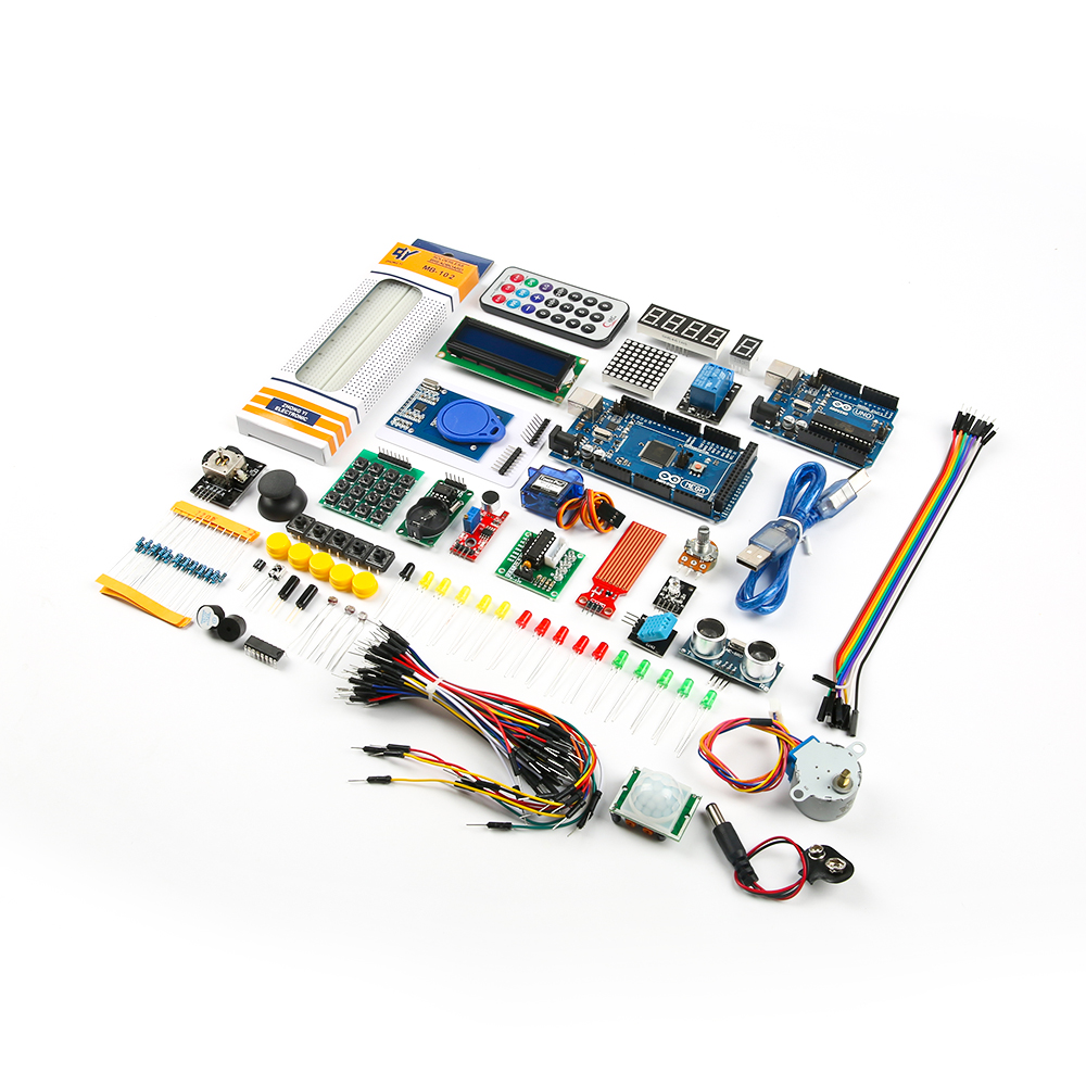 Улучшенный Набор Arduino Mega 2560 с логотипом в пластиковой коробке